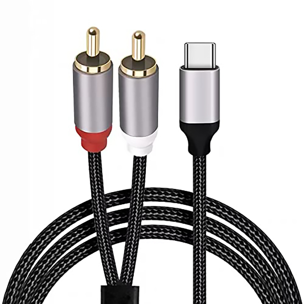 USB C to 2 RCA Audio Cable, Ty - Audio Home Cinema recension och pris